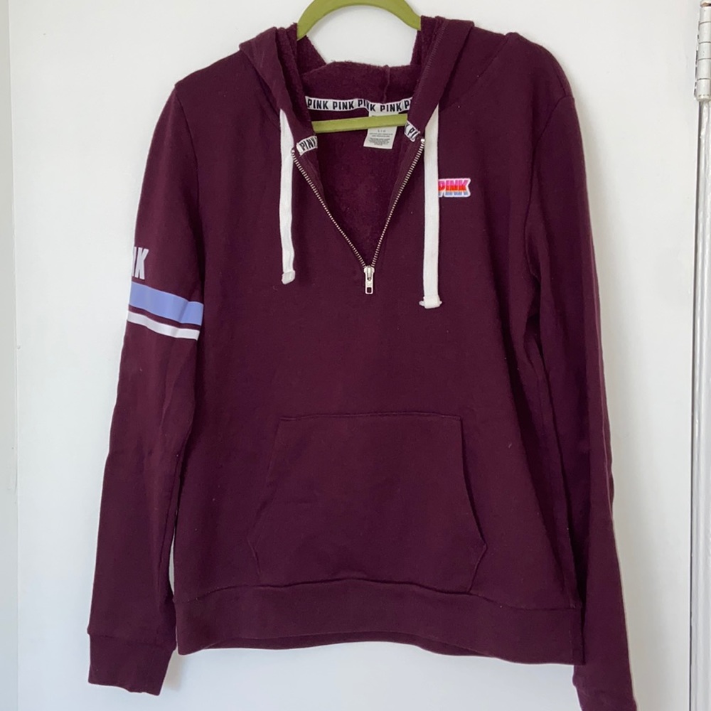 PINK Hoodie (Quarter Zip)